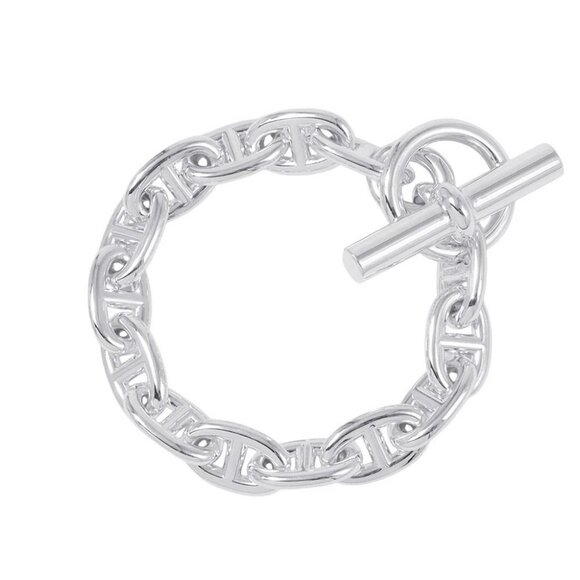 HERMES Chaine d'Ancre Bracelet 14 frames Size MM - Picture 2 of 11